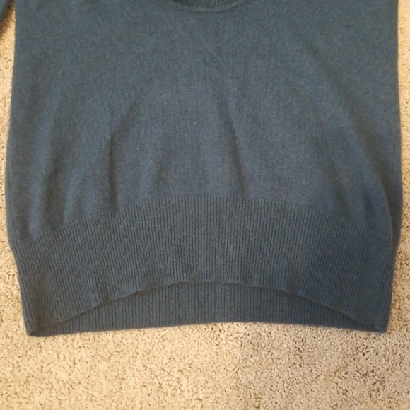 Deep Cowl Neck 100% Cashmere Sweater Tunic Small - Picture 8 of 8